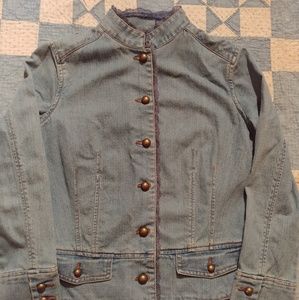 Military Style Jean Jacket